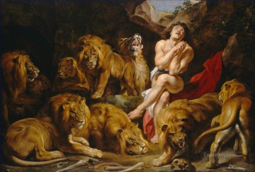 Sir Peter Paul Rubens Daniel in the Lions Den Oil Paintings